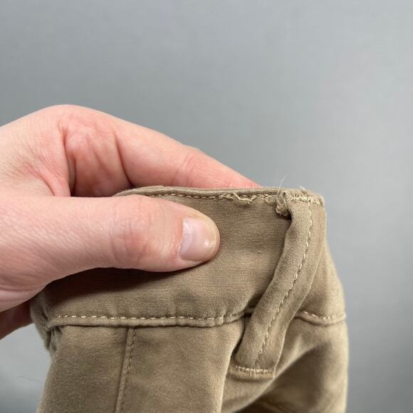 34 Heritage Pants Mens 32x32 Brown Verona Mid Rise Slim Leg Chino Stretch Casual - Picture 14 of 16